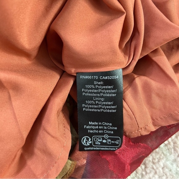 NWT HutchTwist Front Puff Sleeve Elegant Multicolor Women's Midi Dress SZ Small - Picture 9 of 16